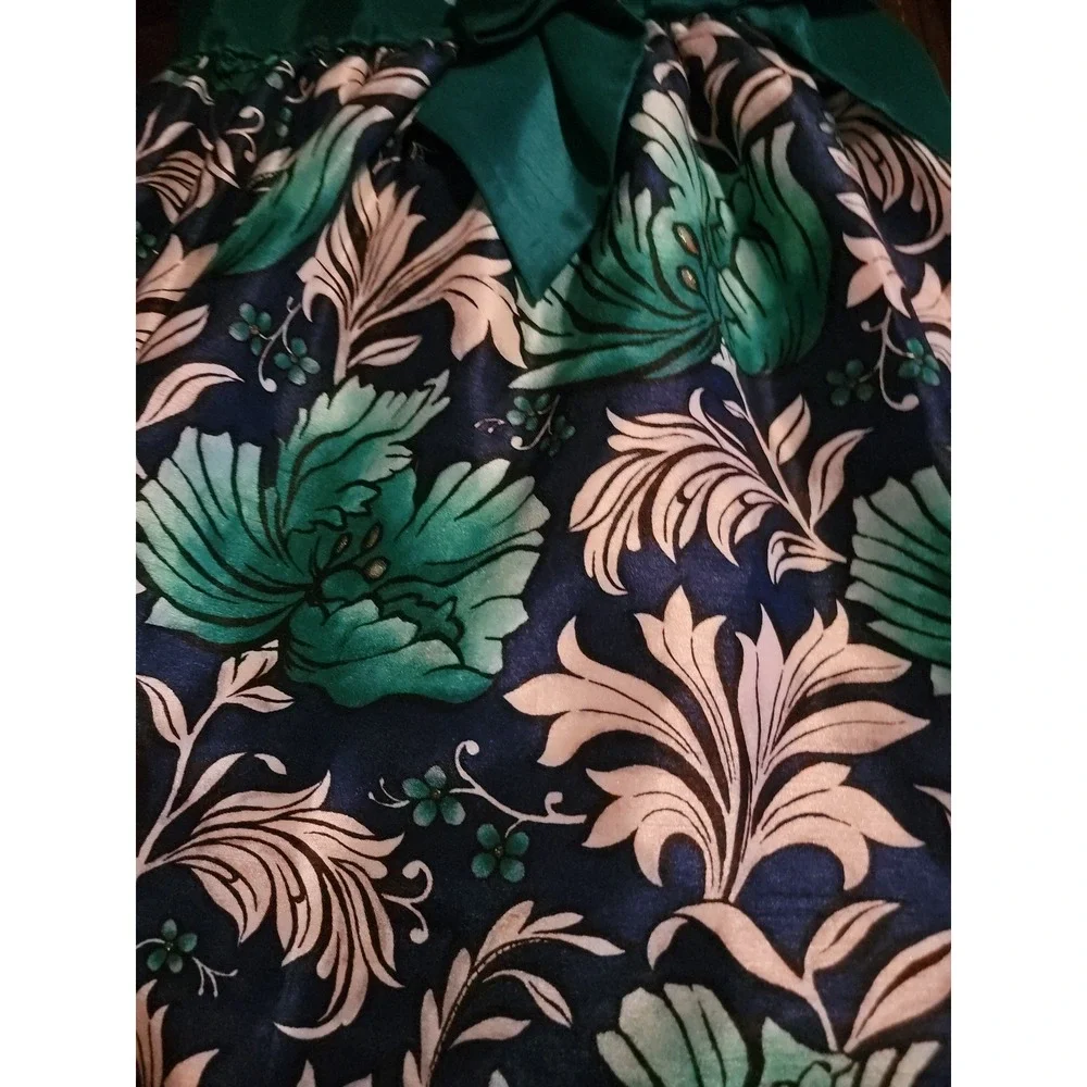 Dressed up by Gymboree Christmas holiday emerald party‎ floral dress size 10